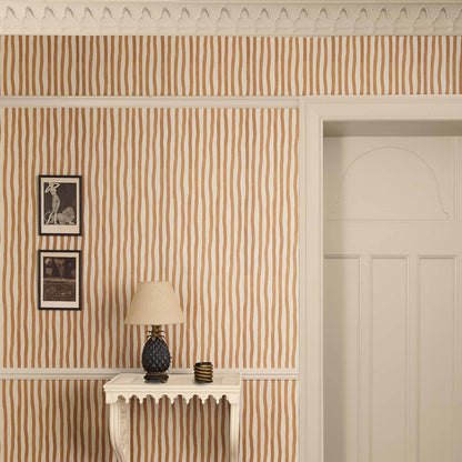 Artist's Stripe Wallpaper - House of Hackney - Amber