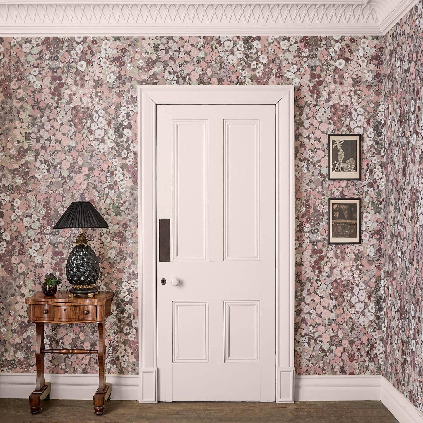 Hollyhocks Hybrid Wallpaper Mural - House of Hackney