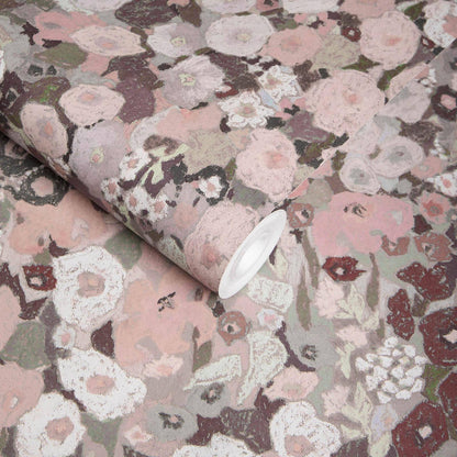 Hollyhocks Hybrid Wallpaper Mural - House of Hackney