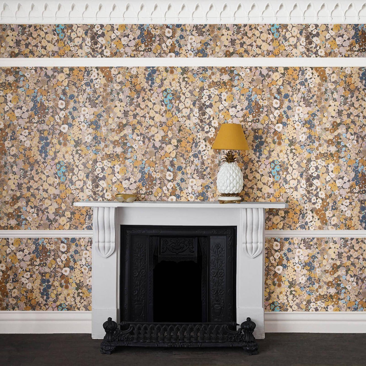 Hollyhocks Hybrid Wallpaper Mural - House of Hackney