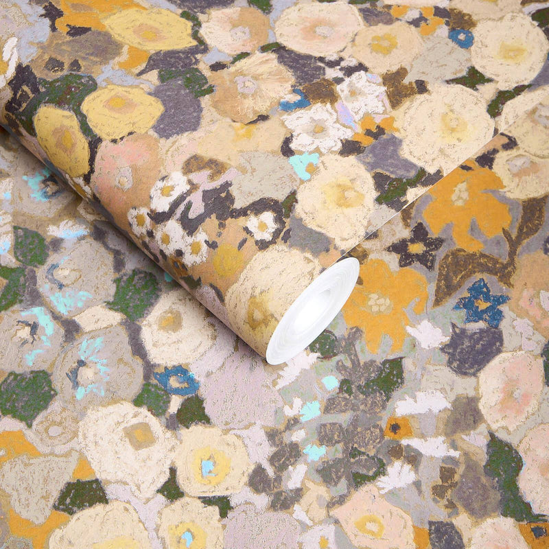 Hollyhocks Hybrid Wallpaper Mural - House of Hackney
