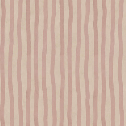 Artist's Stripe Wallpaper - House of Hackney - Sakura & Astrantia