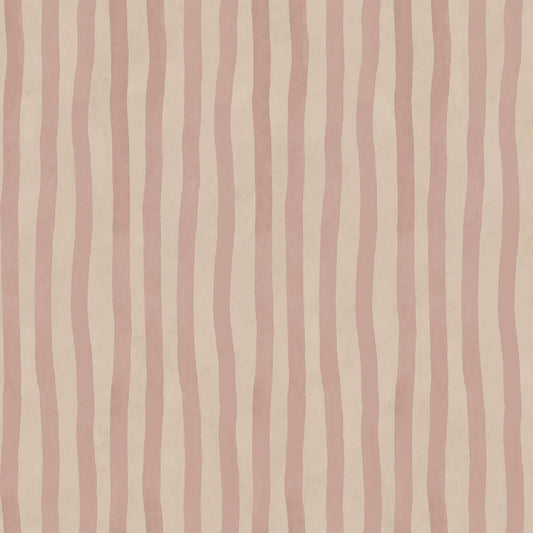 Artist's Stripe Wallpaper - House of Hackney - Sakura & Astrantia