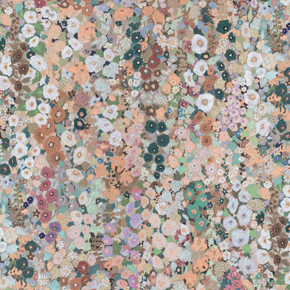 Hollyhocks Hybrid Wallpaper Mural - House of Hackney