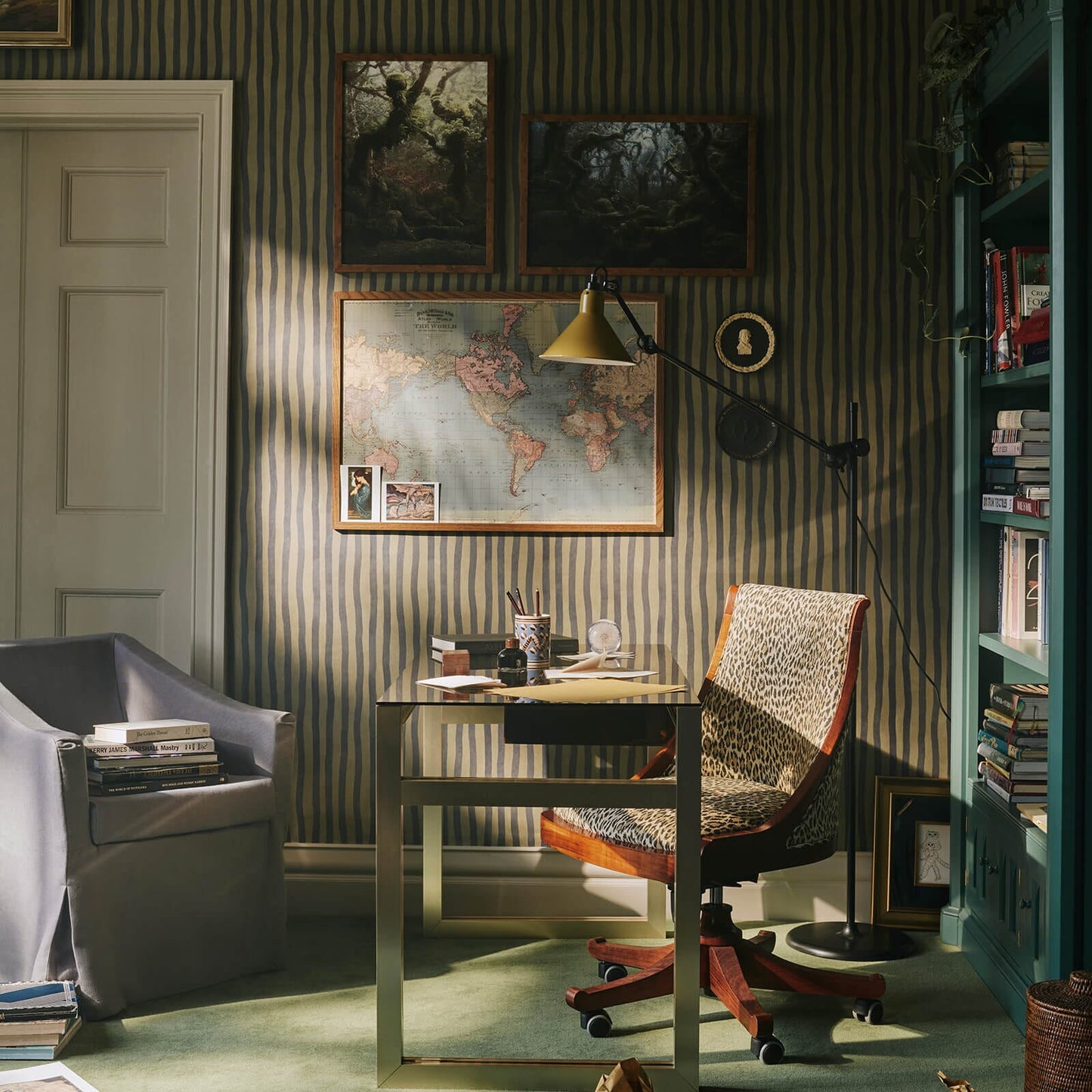 Artist's Stripe Wallpaper - House of Hackney - Laurustine & Galaxias