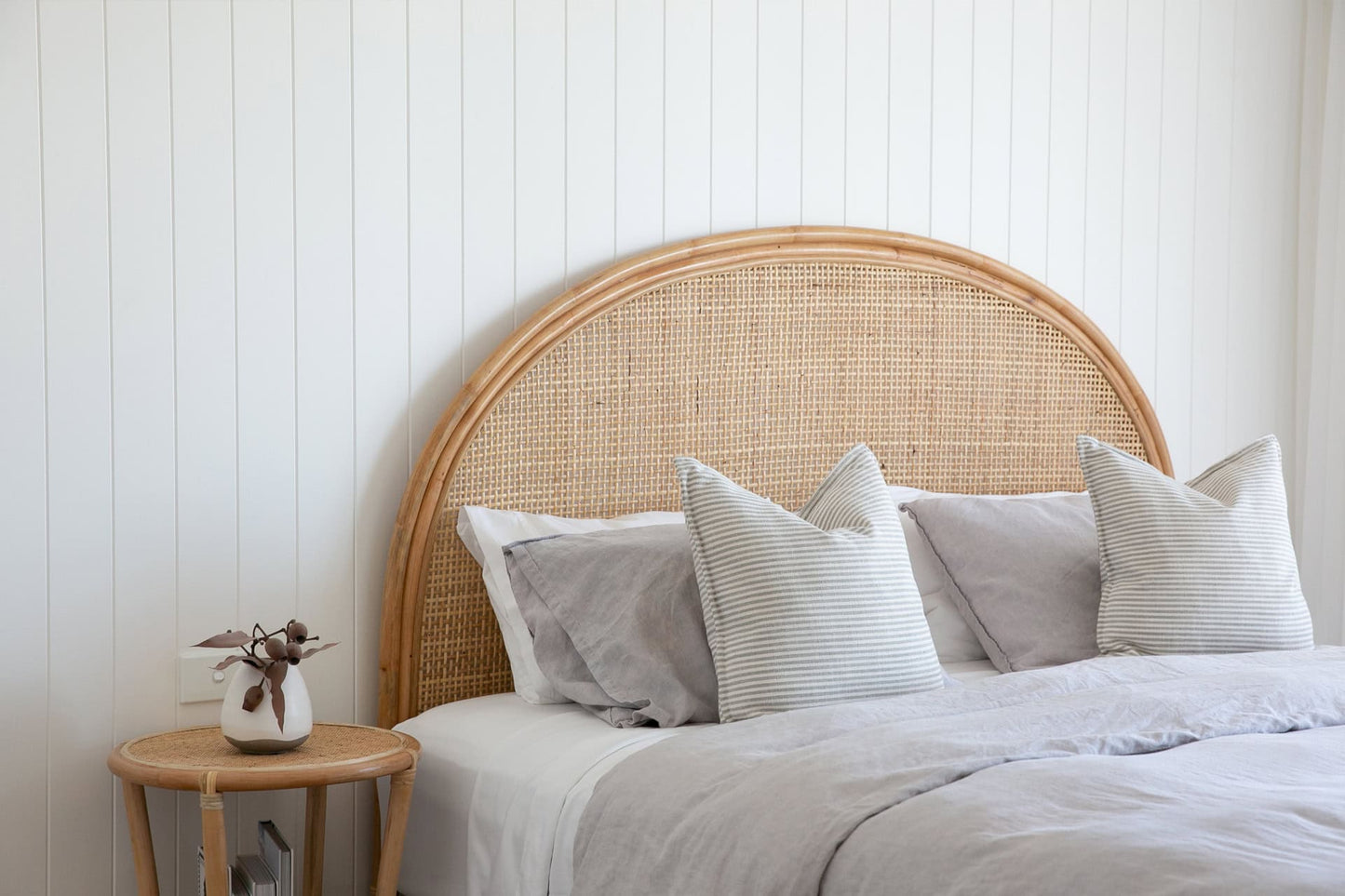 Stella Rattan Bedhead Headboard - SINGLES - CONTACT US FOR DELVERY QUOTE