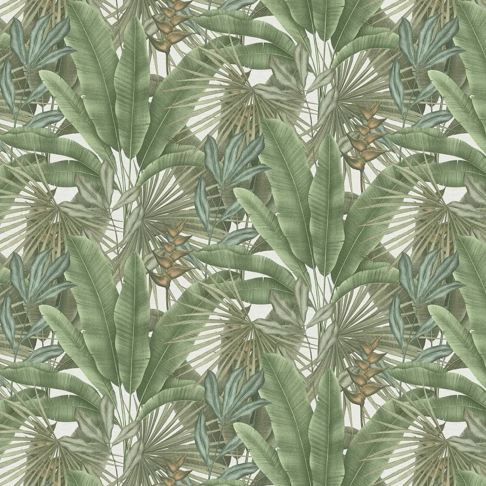 Exotic Jungle Wallpaper - Green