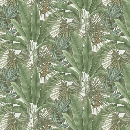 Exotic Jungle Wallpaper - Green