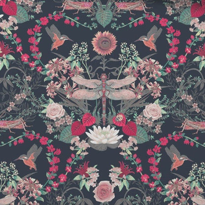 Garden Treasures Wallpaper - Starlight Black
