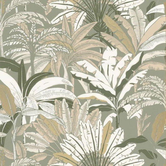 Evasion Wallpaper - Kaki Beige - Discontinuing