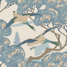 Grand Flying Ducks Wallpaper - Blue