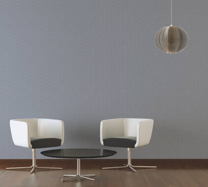 Abstract Allure - Geometric Metallic Wallpaper - Grey