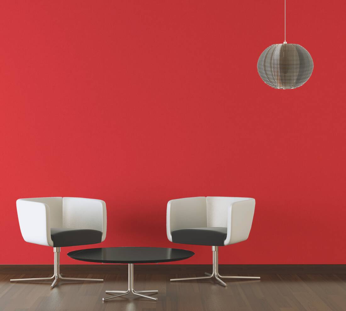 Plain Rouge Heavy Weight Textured Wallpaper - Red