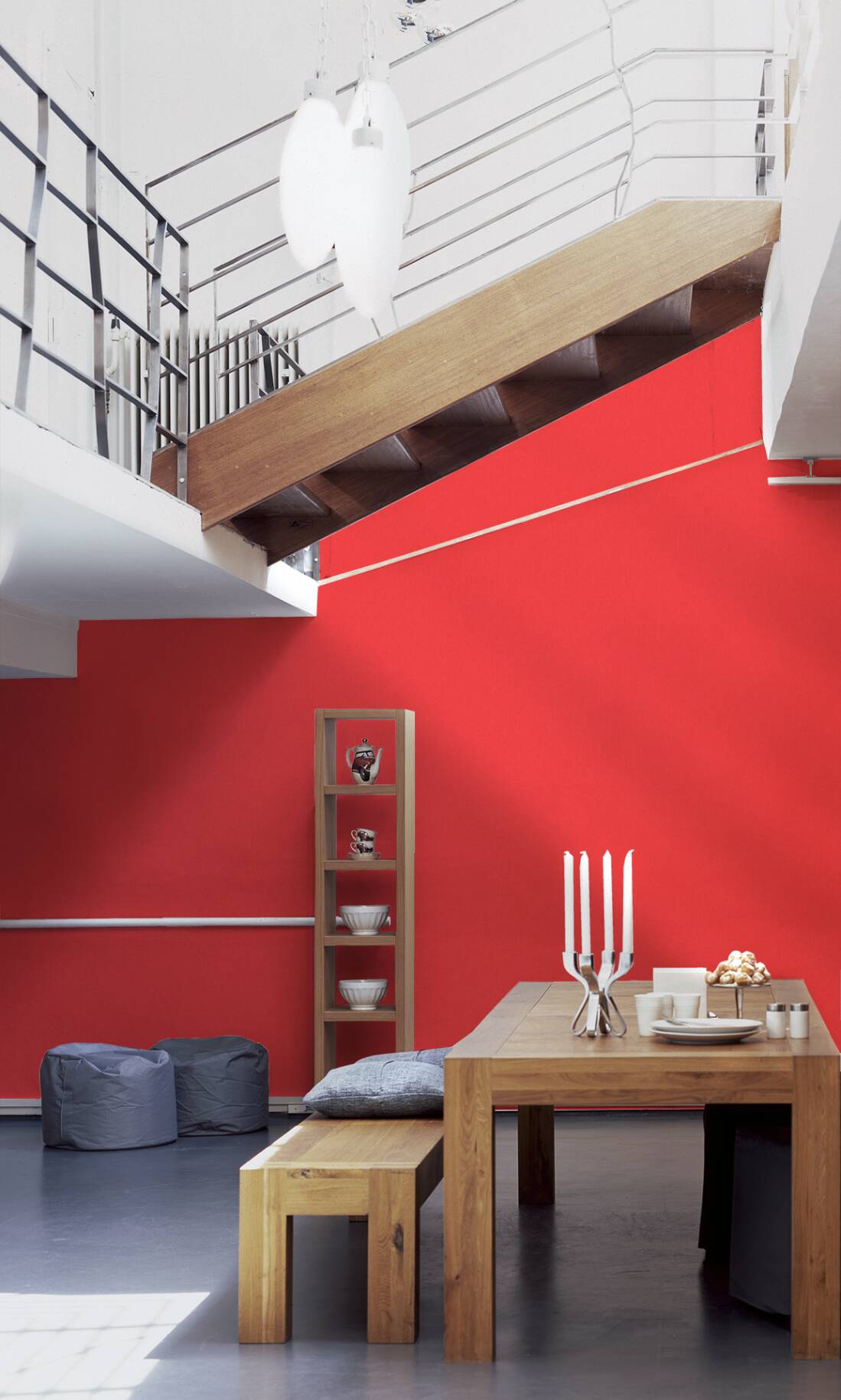Plain Rouge Heavy Weight Textured Wallpaper - Red