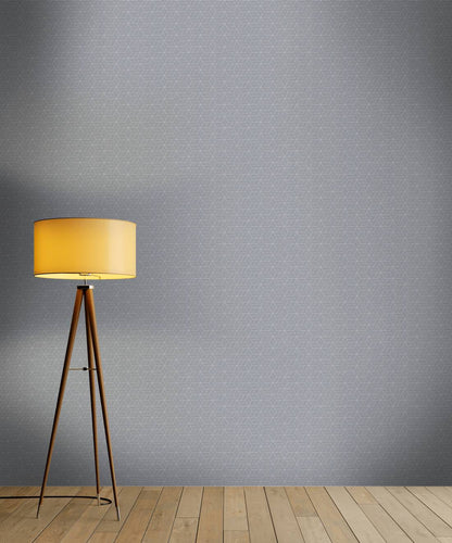 Abstract Allure - Geometric Metallic Wallpaper - Grey