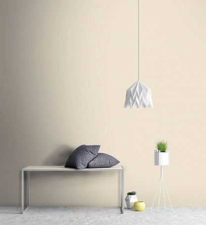 Textured Heavy Weight Vinyl Wallpaper - Cream