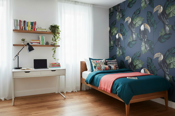 Masoala Wallpaper - Black - Discontinuing