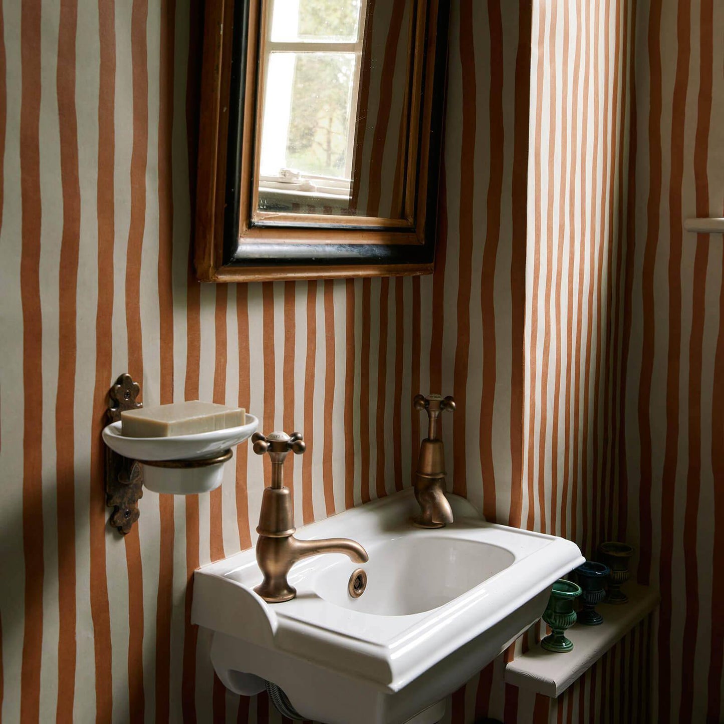 Artist's Stripe Wallpaper - House of Hackney - Amber