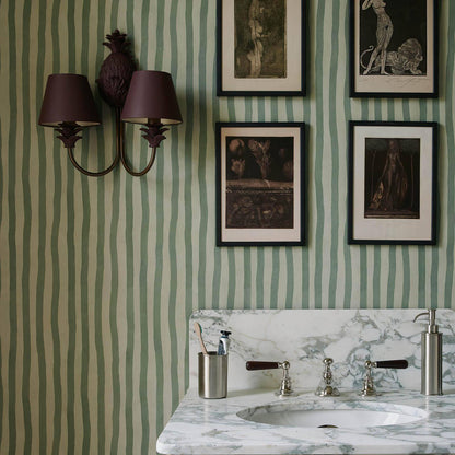 Artist's Stripe Wallpaper - House of Hackney - Opal