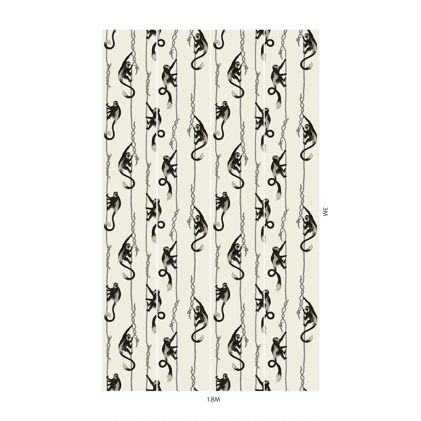 Troop Monkey Hybrid Mural Wallpaper - House of Hackney - Birch