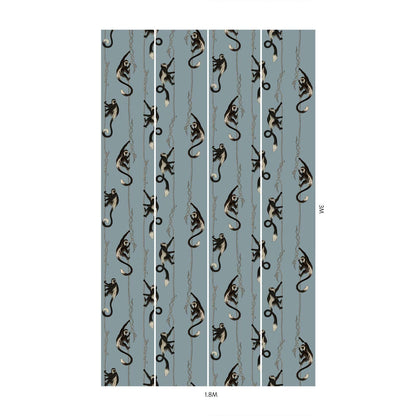 Troop Monkey Hybrid Mural Wallpaper - House of Hackney - Dusk