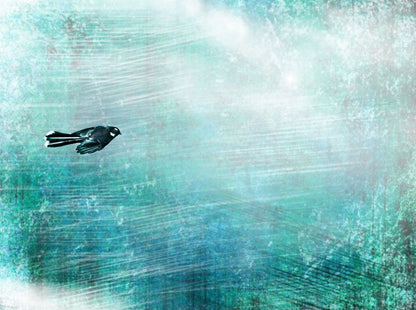 Flight of the Tui - Custom Sized Wallpaper Mural (per m2)