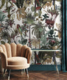 Birds Birds Mural Wallpaper - White