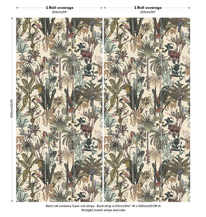 Birds Birds Mural Wallpaper - Vintage