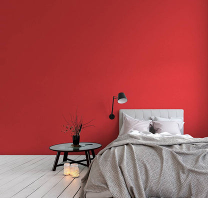 Plain Rouge Heavy Weight Textured Wallpaper - Red