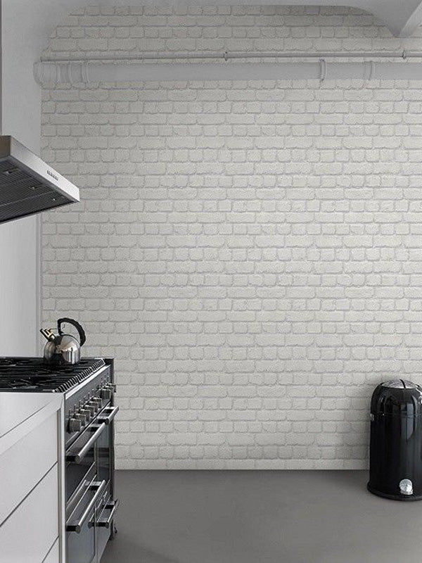 Tempaper White Washed Brick Peel  Stick Wallpaper WB15016 Color White   JCPenney