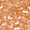 Vines - Custom Sized Wallpaper Mural (per m2) - Orange
