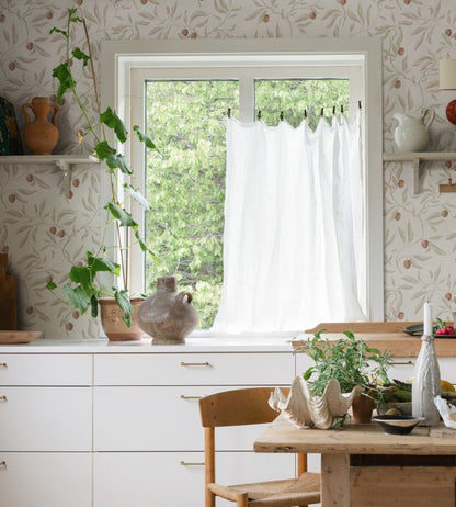 Vinnie Wallpaper - Linen