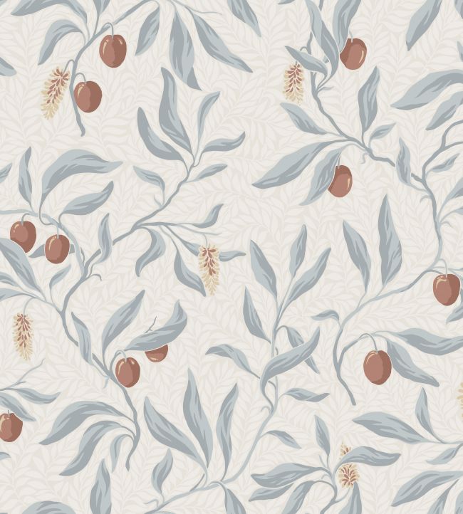 Vinnie Wallpaper - Misty Blue