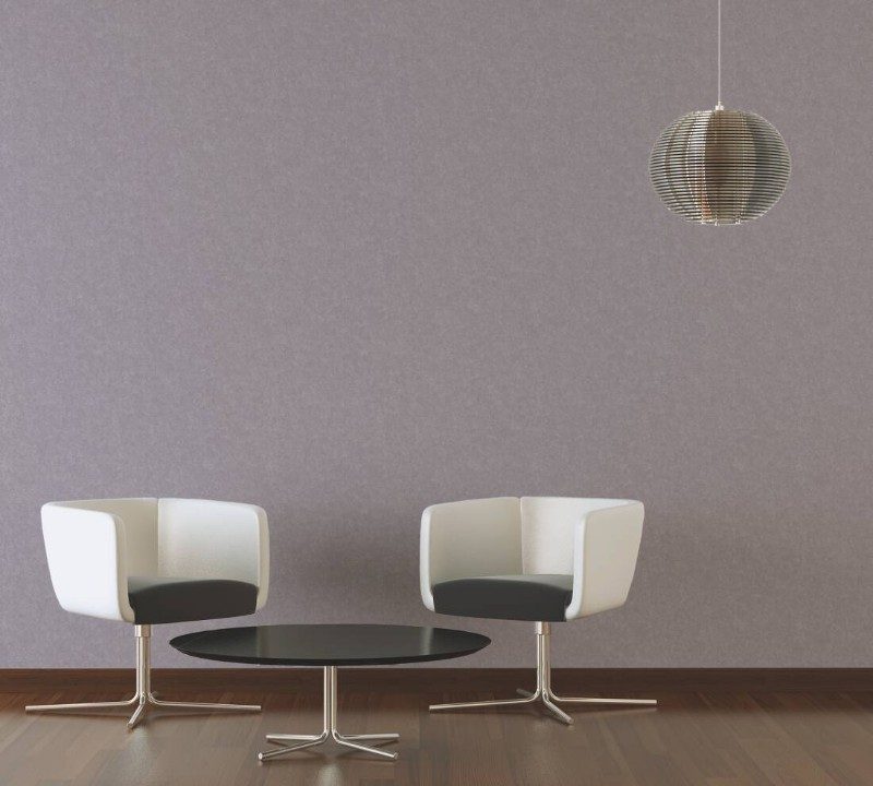 Soft Plain Plaster Wallpaper - Grey