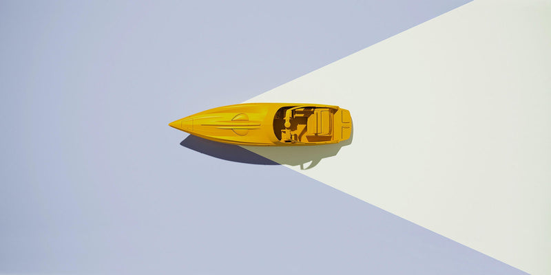 Key West Speed boat - Custom Sized Wallpaper Mural (per m2) - Lilac