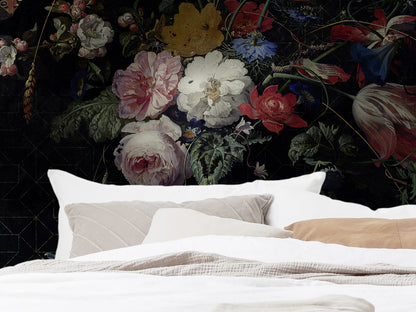 Amsterdam Flowers - Custom Sized Wallpaper Mural (per m2)