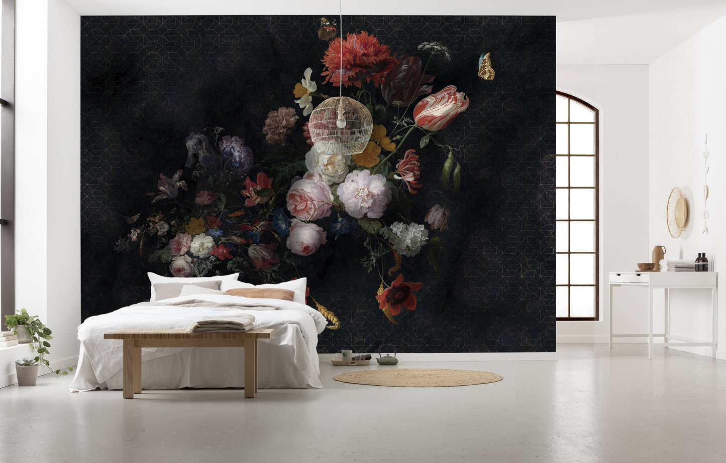 Amsterdam Flowers - Custom Sized Wallpaper Mural (per m2)