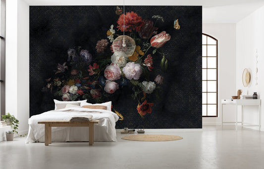Amsterdam Flowers - Custom Sized Wallpaper Mural (per m2)