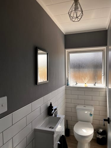 I ordered and the rolls were here in 3 days, so easy to put up and the finish is perfect.