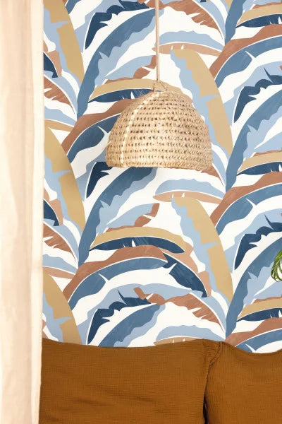 Sample - Ampleur Wallpaper - Bleu camel