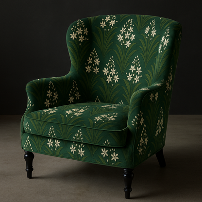 Lila Wallpaper - Customisable - Forest Green