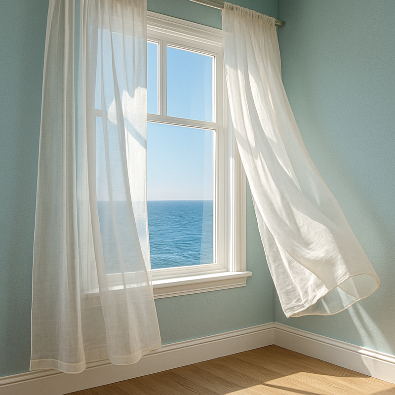 Uni Natte Wallpaper - Bleu Artic - Discontinuing
