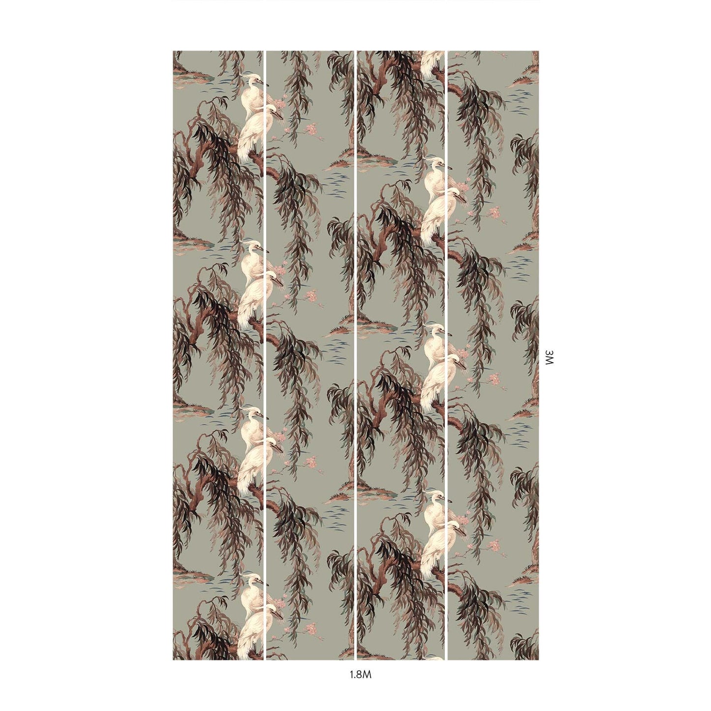 Zeus Hybrid Mural Wallpaper - House of Hackney - Eau De Nil