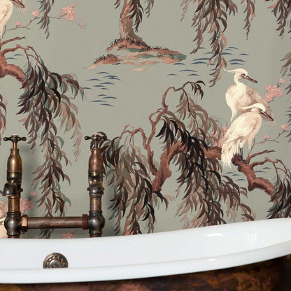 Zeus Hybrid Mural Wallpaper - House of Hackney - Eau De Nil