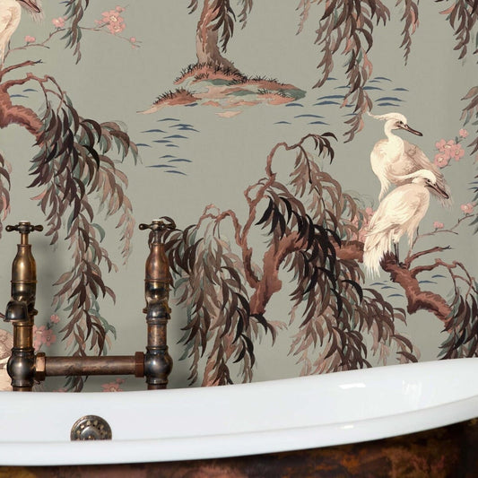 Zeus Hybrid Mural Wallpaper - House of Hackney - Eau De Nil