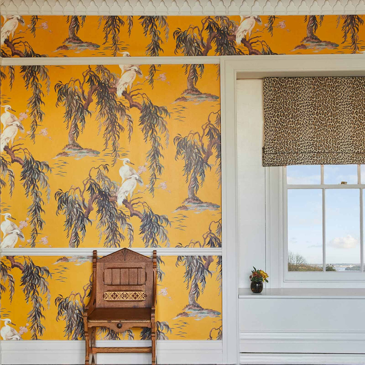 Zeus Hybrid Mural Wallpaper - House of Hackney - Ochre