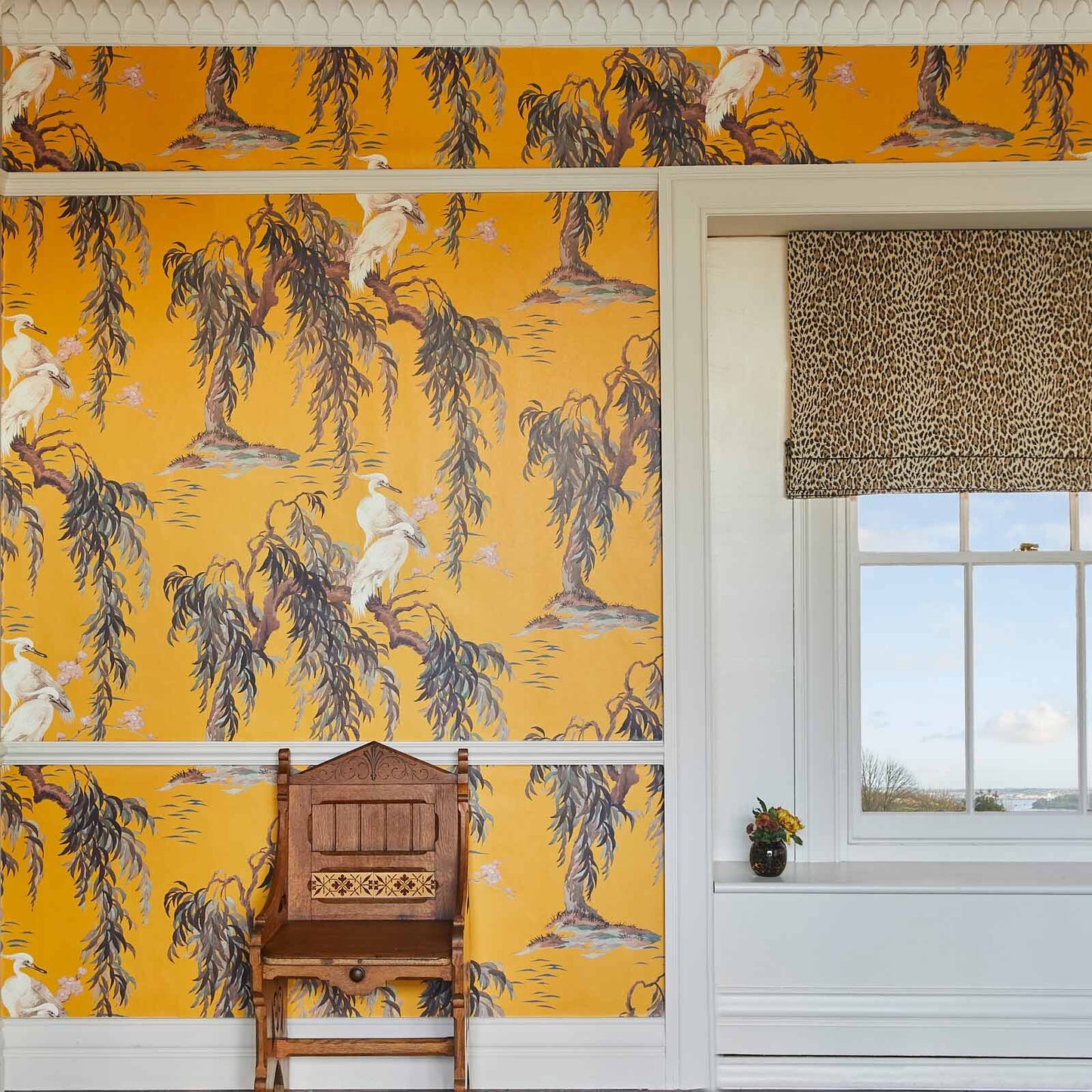 Zeus Hybrid Mural Wallpaper - House of Hackney - Ochre