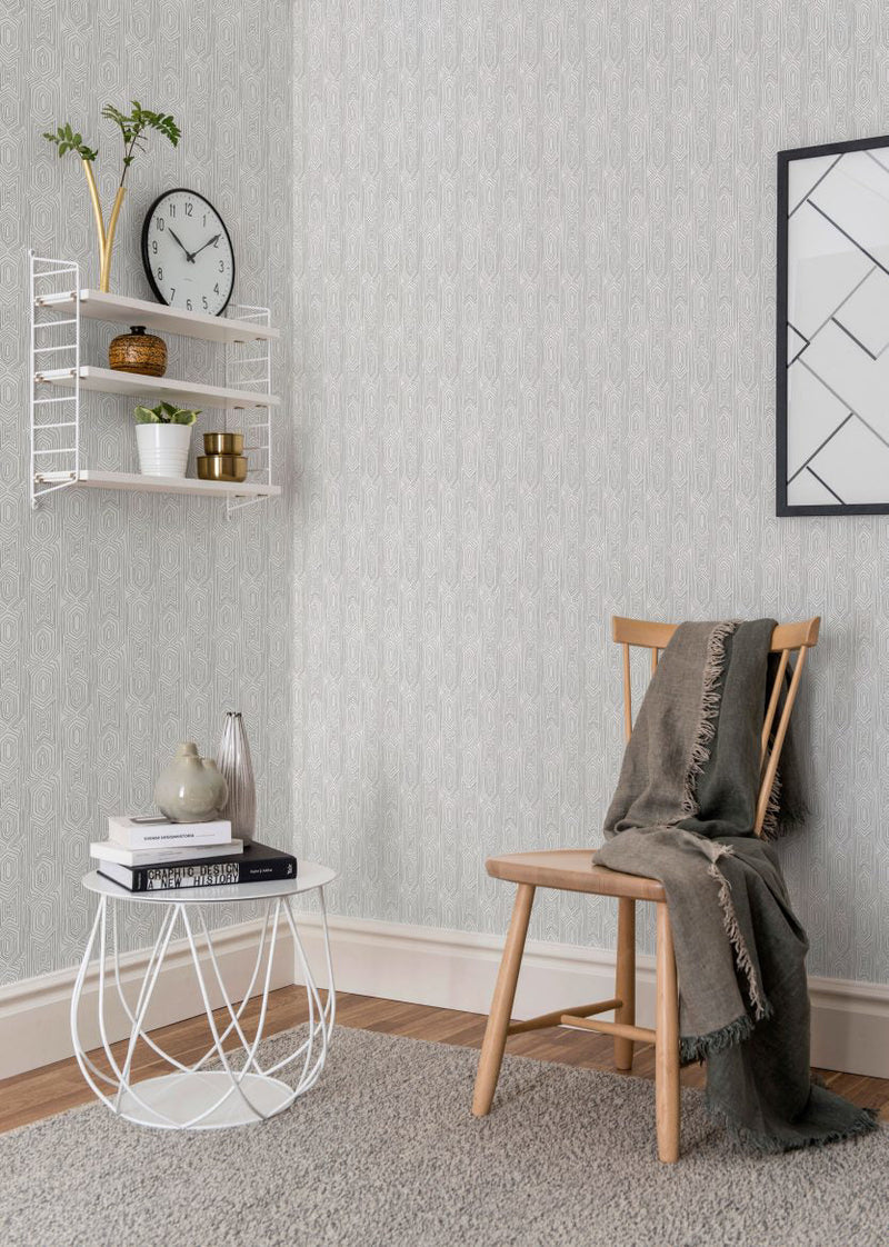 Lin Geometric Wallpaper - 3 Colours