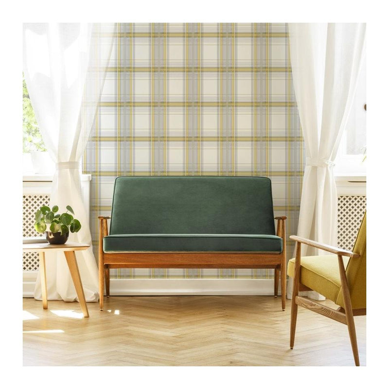 Iona Check Wallpaper - 6 Colours