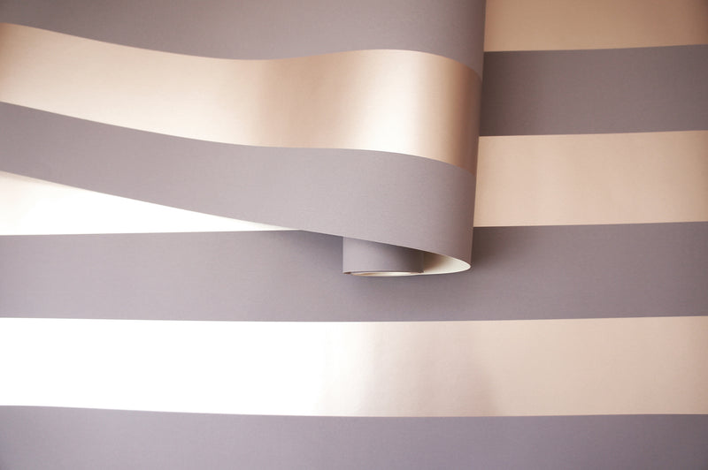 Metallic Stripes Wallpaper